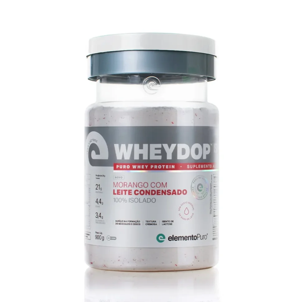 WHEYDOP ISO MORANGO CON LECHE CONDENSADA X 900GR