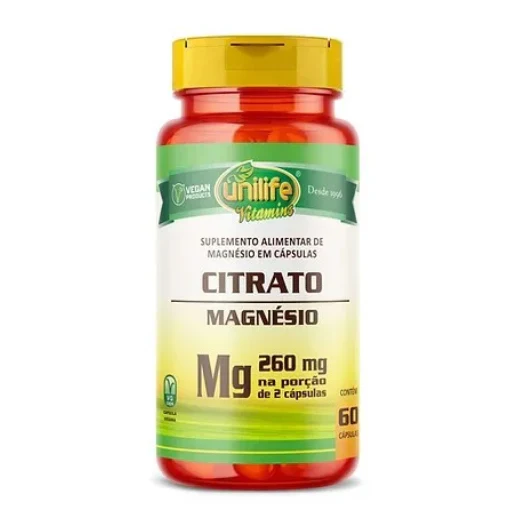 Citrato de Magnesio de 260 mg (60 Cápsulas) UnilLife
